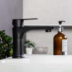 RA A121-A222BK ก๊อกล้างหน้าน้ำเย็น เคาน์เตอร์ MATT BLACK