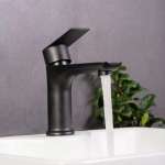 RA A121-A222BK ก๊อกล้างหน้าน้ำเย็น เคาน์เตอร์ MATT BLACK