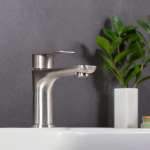 RA A121-A888SN ก๊อกล้างหน้าน้ำเย็น เคาน์เตอร์ สแตนเลสด้าน