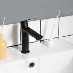 RA A121-A699 ก๊อกล้างหน้าน้ำเย็น สีดำ