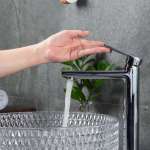 RA A114-A11441-V ก๊อกล้างหน้าคอสูง ผสมร้อน-เย็น โครเมี่ยม OVO RA A114-A11441-V ก๊อกล้างหน้าคอสูง ผสมร้อน-เย็น โครเมี่ยม OVO