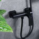 RA A116-A55-BLK ก๊อกยืนอาบ ผสมร้อน-เย็น BLACK OVO RA A116-A55-BLK ก๊อกยืนอาบ ผสมร้อน-เย็น BLACK OVO