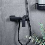 RA A116-A55-BLK ก๊อกยืนอาบ ผสมร้อน-เย็น BLACK OVO RA A116-A55-BLK ก๊อกยืนอาบ ผสมร้อน-เย็น BLACK OVO