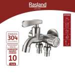 RA A126-A2233 ก๊อกสนามคอสั้น แบบ 3 วาล์ว สแตนเลส 304 0