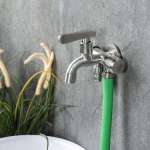 RA A126-A2233 ก๊อกสนามคอสั้น แบบ 3 วาล์ว สแตนเลส 304