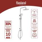 RA F611-91919 ชุดเรนชาวเวอร์แบบท่อสีสแตนเลส 0