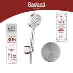 RA D411-SUPER-STN ฝักบัวมือสแตนเลส 1 ระบบ พร้อมสายและขอแขวนครบชุด 0