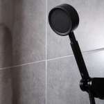 RA BK-D411-DBK ฝักบัวมือสแตนเลสพร้อมสายและขอแขวน MATT BLACK