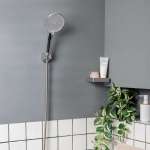 RA D413-4333 ฝักบัวมือโครเมี่ยม พร้อมสายและขอแขวนครบชุด 3 ระบบ