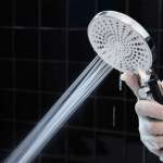 RA FLO-6666 ฝักบัวมือ พร้อมสายและขอแขวนครบชุด โครเมียม 