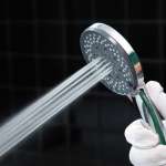 RA CHROME-1234 ฝักบัวมือ พร้อมสายและขอแขวนครบชุด โครเมี่ยม