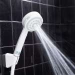 RA WA007 ชุดฝักบัวสีขาวพร้อมสายและขอแขวนครบชุด