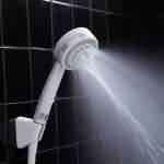 RA WA007 ชุดฝักบัวสีขาวพร้อมสายและขอแขวนครบชุด