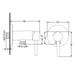 RA 9944-VALVE วาล์วฝักบัวน้ำเย็น สแตนเลส