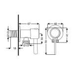 RA 8886633 สต็อปฝักบัว สแตนเลส