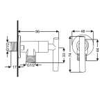 RA 1112233 สต็อปฝักบัวน้ำเย็น SHAYUBI