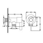 RA KS491 สต็อปฝักบัว