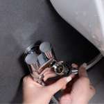 RA C322-C5555 สต็อปวาล์วแบบ 3 ทาง พร้อมปากกรอง โครเมี่ยม