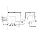 RA 6356323 สต็อปวาล์วแบบก้าน สแตนเลส