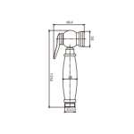 RA 105021MATT ชุดสายฉีดชําระ ขาว MATT BRONZE 