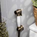 RA 105021MATT ชุดสายฉีดชําระ ขาว MATT BRONZE 