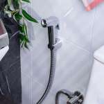 RA CH-BIDET-CR ชุดสายฉีดชำระโครเมียม พร้อมสายและขอแขวนครบชุด 