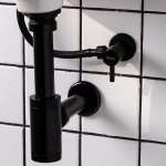 RA BOTTLE-BLACK ท่อน้ำทิ้งกระปุก MATT BLACK 