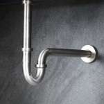 RA T923-SS304-MATT ท่อน้ำทิ้งคอห่าน ขนาด ยาว 20/40 สแตนเลส ด้าน