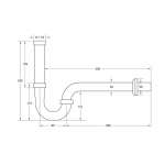 RA T922-304-MATT ท่อน้ำทิ้งคอห่านสแตนเลส MATT ขนาดท่อ 15/30 ซม.