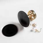 RA K1112-K8888 สะดืออ่างล้างหน้า ไม่มีรูน้ำล้น MATT BLACK