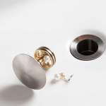 RA K1112-K9999 สะดืออ่างล้างหน้า ไม่มีรูน้ำล้น สแตนเลสด้าน