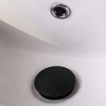 RA POP-BLK สะดืออ่างล้างหน้ามีรูน้ำล้น MATT BLACK