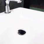 RA K111-STN-BASIN สะดืออ่างล้างหน้า มีรูน้ำล้น แบบกด โครเมี่ยม