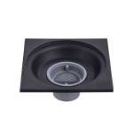 RA WT-BLACK ตะแกรงน้ำทิ้งพื้น สเตนเลส 304 BLACK มีลิ้นกันแมลง 