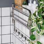 RA B41011 หิ้งตากผ้าสแตนเลสเงา 304 แบบพับได้