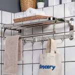 RA B41011 หิ้งตากผ้าสแตนเลสเงา 304 แบบพับได้