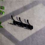 RA 1234-BLACK ขอแขวนเสื้อ 3 หัว MATT BLACK