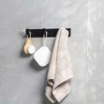 RA W1531-W4567-BK ขอแขวนเสื้อแบบ 3 หัว MATT BLACK