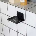 RA SOAP-SS-BLACK จานวางสบู่สแตนเลส MATT BLACK