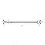 RA G41-18-45 สายน้ำดีสแตนเลส 304 ขนาดยาว 18 นิ้ว / 45.72 ซม.