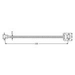 RA G41-22-55 สายน้ำดีสแตนเลส 304 ขนาดยาว 22 นิ้ว / 55.88 ซม.