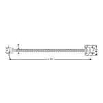 RA G41-32-80 สายน้ำดีสแตนเลส 304 ขนาดยาว 32 นิ้ว / 81.28 ซม.