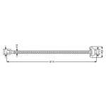 RA G41-36-90 สายน้ำดีสแตนเลส 304 ขนาดยาว 36 นิ้ว / 91.44 ซม.