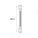 RA G741-BK-100-100 สายน้ำดี PET ดำ ขนาดยาว 100 ซม. / 39.37 นิ้ว
