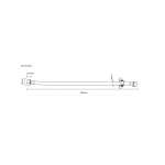 RA PET-4012 สายน้ำดี PET เทา ขนาดยาว 40 ซม. / 15.7 นิ้ว