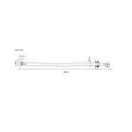 RA PET-6024 สายน้ำดี PET เทา ขนาดยาว 60 ซม. / 23.62 นิ้ว