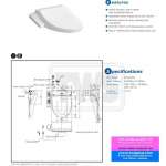 TCF23710ATH ฝารองนั่ง WASHLET SIMPLE พร้อมระบบฉีดชำระในตัว (ใช้ไฟฟ้า 220V)