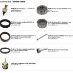 A-5900-01N ฟลัชวาล์วโถปัสสาวะชาย ใช้น้ำ 3.8 L/ครั้ง (ใช้คู่กับ TF-6502)