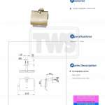 TX703AESV1#PFG ที่ใส่กระดาษทิชชู่ รุ่น EGO ll (Polished Frence Gold)