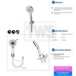 TBW01010T#BN ฝักบัวพร้อมสาย 3 ฟังก์ชั่น (WARM SPA) รุ่น G (Brushed Nickel)